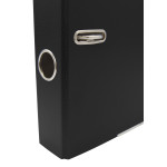 Папка-регистратор Silwerhof 355020-01 (A4, ПВХ/бумага, металлическая окантовка, сменный карман на корешке, ширина корешка 50мм, черный)