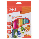 Карандаши Deli Color Emotion EC00210 (липа, трехгранный, 18 цветов, коробка европодвес)