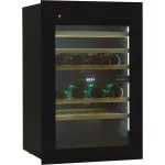 Винный шкаф с открытой панелью Hyundai HBWC 0865 DCT (G, 1-камерный, объем 145:145л, 59x88.5x56.3см, черный)