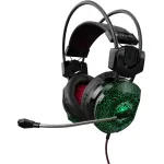 Гарнитура Oklick HS-L500G TOXIC (оголовье, с проводом, полноразмерные, 2 x mini jack 3.5 mm, USB, 380г)