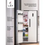 Холодильник Lex LSB520WID (No Frost, A+, 2-камерный, Side by Side, объем 466:283/183л, инверторный компрессор, белый)