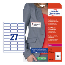 Этикетки Avery Zweckform (односторонняя, 20 листов, белый, накл: 27шт, 29,6x63,5мм) [L4784-20]