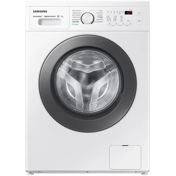 Стиральная машина Samsung WW70AG4S21VELD(фронтальная средняя, класс стирки/отжима/э.потребления: A/B/A , макс: 7кг, 1200 об/мин, инвертер, 60x85x45см, белый)