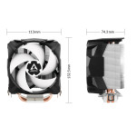 Кулер для процессора Arctic Cooling Freezer 7 X (Socket: 1150, 1151, 1151-v2, 1155, 1156, 1200, AM3, AM3+, AM4, FM1, FM2, FM2+, алюминий, 4-pin PWM)