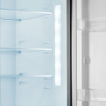 Холодильник Maunfeld MFF200NFSB10 Inverter (No Frost, A+, 2-камерный, объем 377:271л, инверторный компрессор, 595x2 000x635см, чёрная нержавеющая сталь)