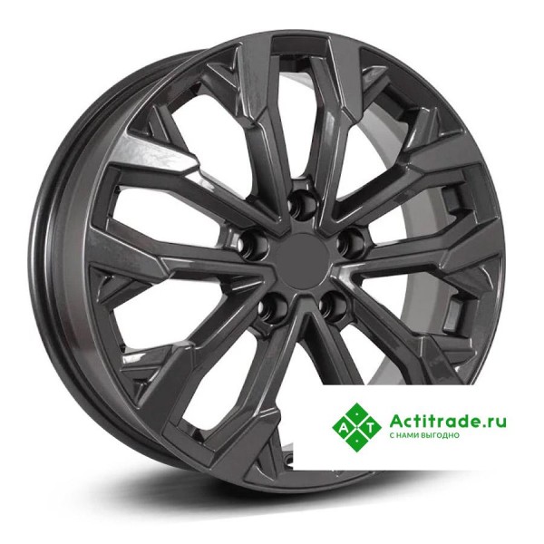 КиК Морейн R17/6.5J PCD 5x114,3 ET 45 ЦО 67,1 темно - серый глянцевый
