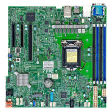Материнская плата Supermicro X12STH-F (LGA1200, Intel C256, xDDR4 DIMM, mATX, RAID SATA: 0,1,10,5) [MBD-X12STH-F-O]