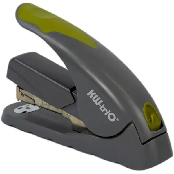Степлер настольный Kw-Trio 5618GR/GREEN (тип скоб: 24/6; 24/8; 26/6; 26/8, вместимость 100 скоб, одновременно скрепляемых 40 листов, глубина прошивки 60мм, снижение усилия)