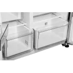 Холодильник Kraft KF-MS5701DI (No Frost, A++, 2-камерный, Side by Side, объем 595:390/205л, инверторный компрессор, черный)