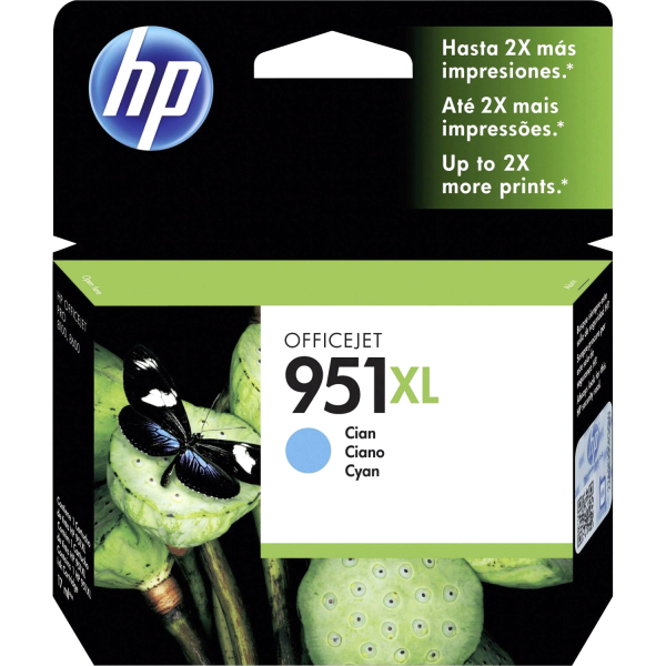Чернильный картридж HP 951XL (голубой; 1500стр; OJ Pro 8100, 8600)
