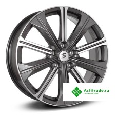 Premium Series КР013 Tiguan R19/7J PCD 5x112 ET 43 ЦО 57,1 темно - серый глянцевый с полированной лицевой поверхностью