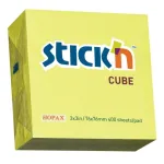 Блок самоклеящийся Hopax 21010 (бумага, желтый, 76x76мм, 400листов, 70г/м2)