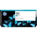 Чернильный картридж HP 727 (голубой; 300стр; 300мл; DJ T1500, T1530, T2500, T2530, T920, T930)