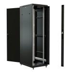 Шкаф серверный напольный WRline WR-TT-3761-AS-RAL9004 (37U, 600x1833x1000мм, IP20, 800кг)