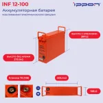 Батарея Ippon INF12-100 (12В, 100Ач)