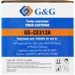 Картридж G&G GG-CE312A (оригинальный номер: CE312A; желтый; 1000стр; LaserJet Pro MFP M175nw, CP1025, 1025nw, M275 MFP, LBP7010, 7018C)