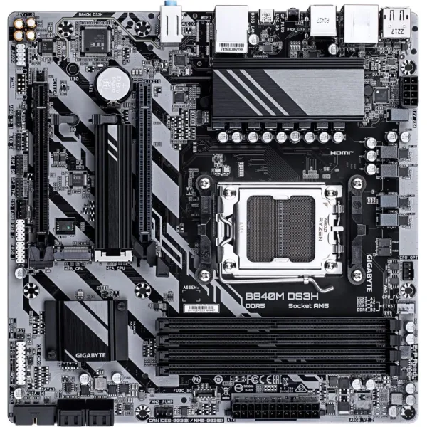 Материнская плата Gigabyte B840M DS3H (x)