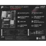 Материнская плата MSI PRO B840-P WIFI (AM5, AMD B840, xDDR5 DIMM, ATX, RAID SATA: 0,1,10)