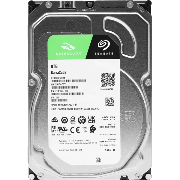 Жесткий диск HDD 8Тб Seagate Barracuda (3.5