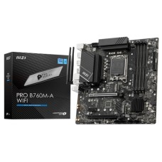 Материнская плата MSI PRO B760M-A WIFI (SocketLGA1700, Intel B760, 4xDDR5, microATX, RAID SATA: 0,1,15,5)