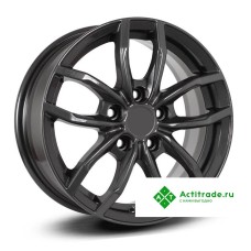КиК Фрост R15/6.5J PCD 5x110 ET 35 ЦО 65,1 темно - серый глянцевый [80292]