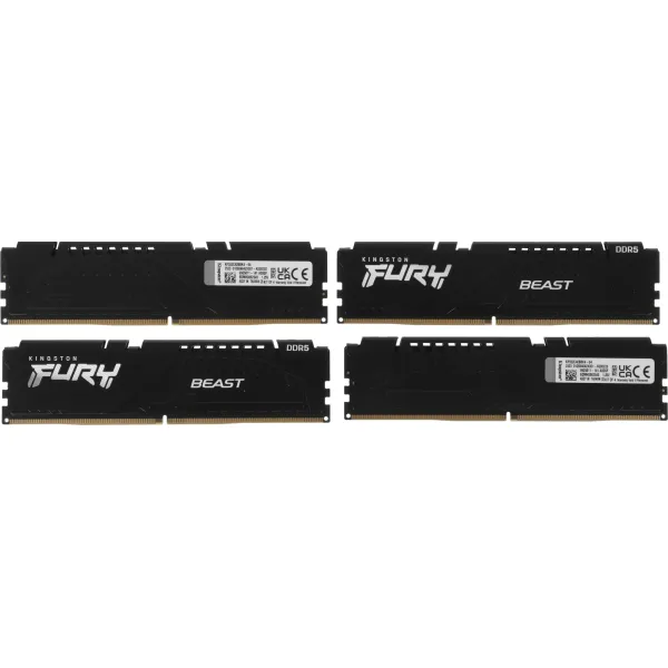 Память DIMM DDR5 4x16Гб 5200МГц Kingston (41600Мб/с, CL40, 288-pin, 1.35 В)