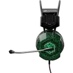 Гарнитура Oklick HS-L500G TOXIC (оголовье, с проводом, полноразмерные, 2 x mini jack 3.5 mm, USB, 380г)