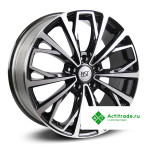 RST R038 R18/7J PCD 5x114,3 ET 38 ЦО 67,1 черный с полированной лицевой поверхностью