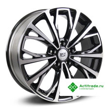 RST R038 R18/7J PCD 5x114,3 ET 38 ЦО 67,1 черный с полированной лицевой поверхностью