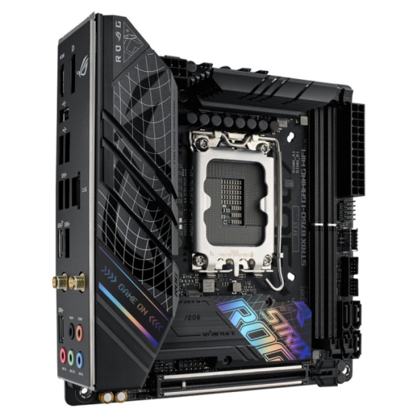 Материнская плата ASUS ROG STRIX B760-I GAMING WIFI (SocketLGA1700, Intel B760, 2xDDR5, mini-ITX, RAID SATA: 0,1,15,5)