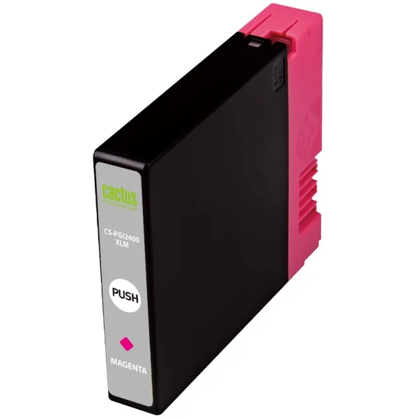 Чернильный картридж Cactus CS-PGI2400XLM (пурпурный пигментный; 20,4стр; MAXIFY iB4040, МВ5040, МВ5340)