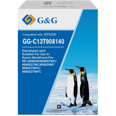 Картридж G&G GG-C13T908140 (черный; 130стр; WorkForce Pro WF-6090DW, 6090DTWC, 6090D2TWC, 6590DWF)