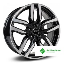 N2O V2212 R18/7.5J PCD 5x108 ET 47 ЦО 60,1 черный с полированной лицевой поверхностью