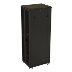 Шкаф серверный напольный Hyperline TTB-4781-DD-RAL9004 (47U, 800x2277x1000мм, IP20, 800кг)