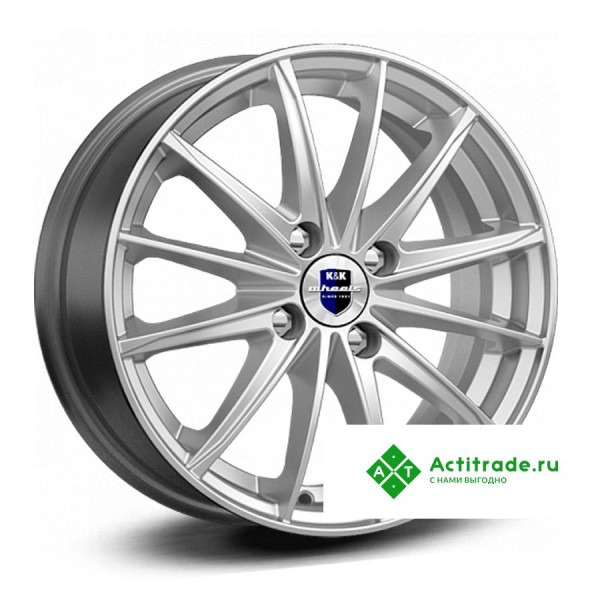 КиК Пойнт Бланк-Оригинал R15/6J PCD 4x100 ET 50 ЦО 60,1 насыщенный серебристый