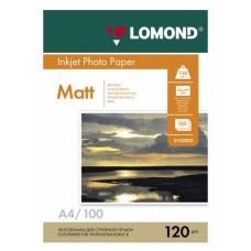 Фотобумага Lomond 0102003 (A4, 120г/м2, для струйной печати, односторонняя, матовая, 100л) [0102003]