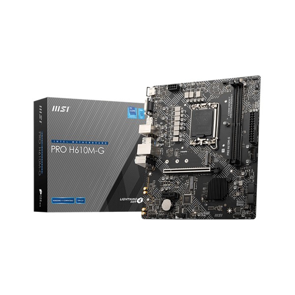 Материнская плата MSI PRO H610M-G (SocketLGA1700, Intel H610, 2xDDR5, microATX)