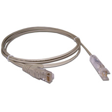 Патч-корд Lanmaster LAN-45-P1-2m (RJ-45 (m), 110, 2м, серый) [LAN-45-P1-2M]