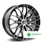 RST R137 R17/7J PCD 4x108 ET 26 ЦО 65,1 черный с полированной лицевой поверхностью