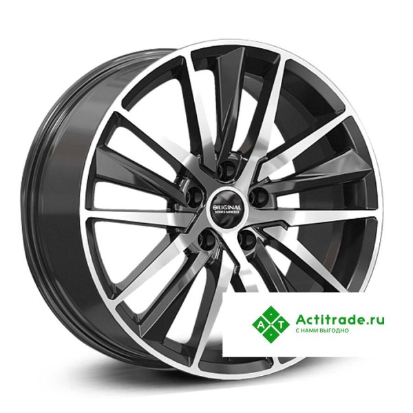 Скад KL-353 R18/8J PCD 5x114,3 ET 40 ЦО 60,1 черный с полированной лицевой поверхностью