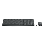 Клавиатура и мышь Logitech MK235 Wireless Keyboard and Mouse Black USB (классическая мембранная, 101кл, светодиодная, кнопок 2)
