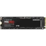 Жесткий диск SSD 2Тб Samsung 990 PRO (M.2, 7450/6900 Мб/с, 1550000 IOPS, PCI-E, 2048Мб, для ноутбука и настольного компьютера)