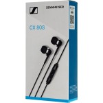 Гарнитура Sennheiser CX 80S (проводные вкладыши в ушной раковине закрытые, 1.2м, 3.5 мм)