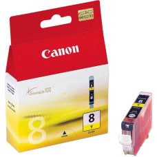 Чернильный картридж Canon CLI-8Y (желтый; 545стр; 13мл; iP6600D, 4200, 5200, 5200R)