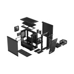 Корпус Fractal Design Meshify 2 Mini Black TG dark tint (Mini-Tower, 1x120мм)