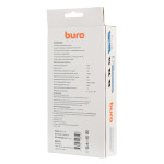 Сетевой фильтр Buro 800SH-5-W (5м, 8xEURO, 2,2кВт, 10А)