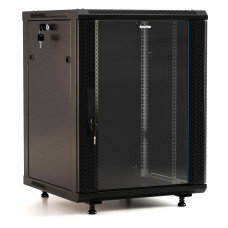 Шкаф коммутационный настенный Hyperline TWB-FC-2245-GP-RAL9004 (22U, 600x1098x450мм, IP20, 60кг)