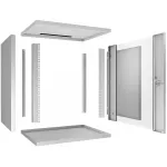 Шкаф коммутационный настенный Cabeus WSC-05D-12U55/45 (12U, 550x590x450мм, IP20, 30кг)