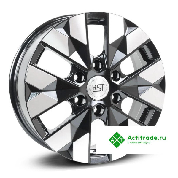 RST R237 R17/6.5J PCD 6x139,7 ET 48 ЦО 92,5 черный с полированной лицевой поверхностью