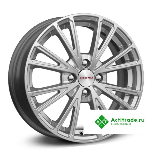 КиК Меандр R16/6J PCD 4x100 ET 40 ЦО 67,1 насыщенный серебристый